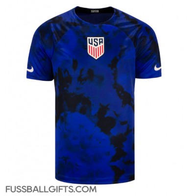 Vereinigte Staaten Fußballbekleidung Auswärtstrikot WM 2022 Kurzarm